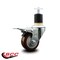 Service Caster 3'' Maroon Poly Swivel 1-7/8'' Expanding Stem Caster Total Lock Brake SCC-EXTTL20S314-PPUB-MRN-178 - alternate 4